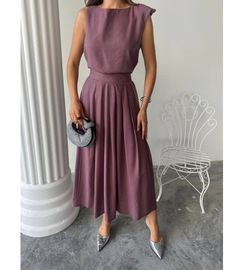 Yeni Sezon Etek Bluz Takim Keten Kumaş - Maysa (20250518_121311)