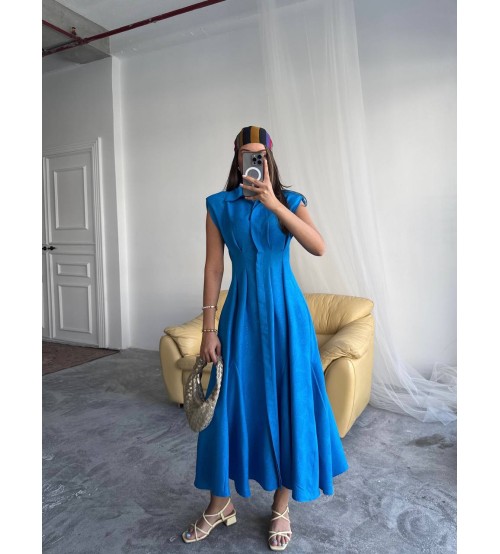 Rpt Yeni Sezon Keten Jakar Elbise - Luara (20250518_123310)