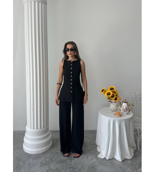 9701 Yeni Sezon Keten Kumaş Yelek Pantolon Takim Ssmml - Isadora (20250525_121043)