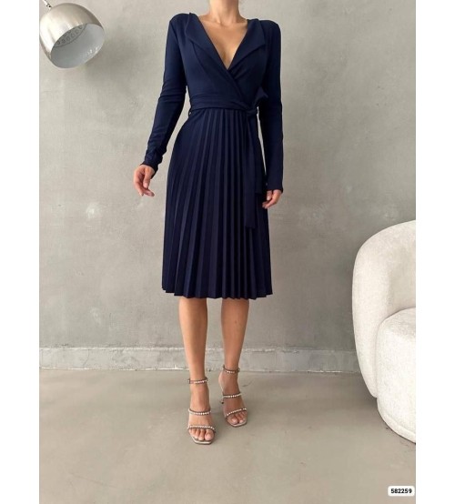 Scuba Krep Elbise - Aylla (582259)