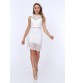 Foster Güpür Detay Midi Elbise (0095) Beyaz