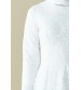 Amine Kabarık Dantelli Tesettür Abiye 0180