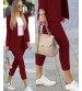 Mimoza Pantolon Ceket Takım-BORDO 0199