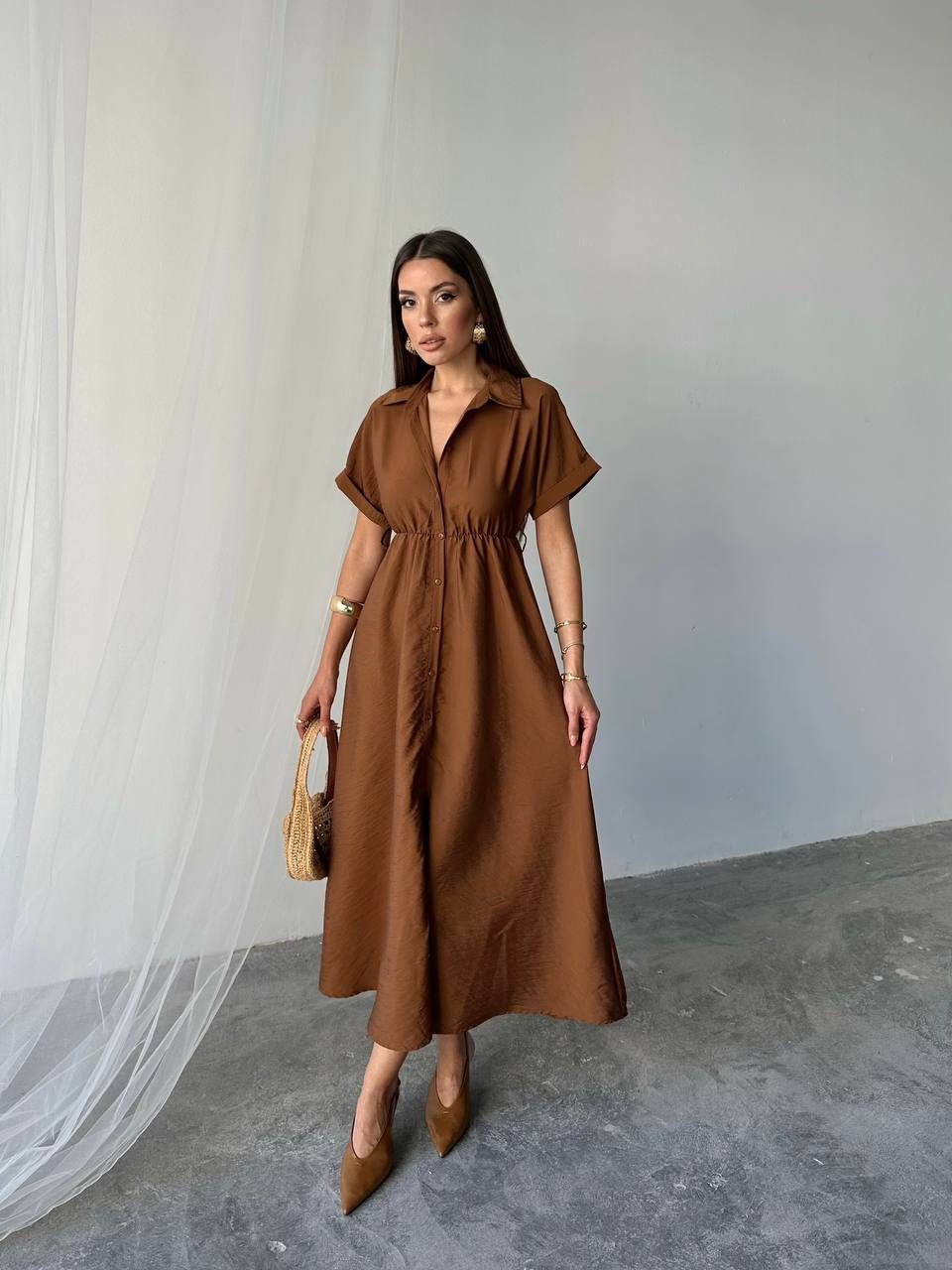 Yeni Sezon Manavgat Crushli Modal Elbise - Luara (20250504_133427)