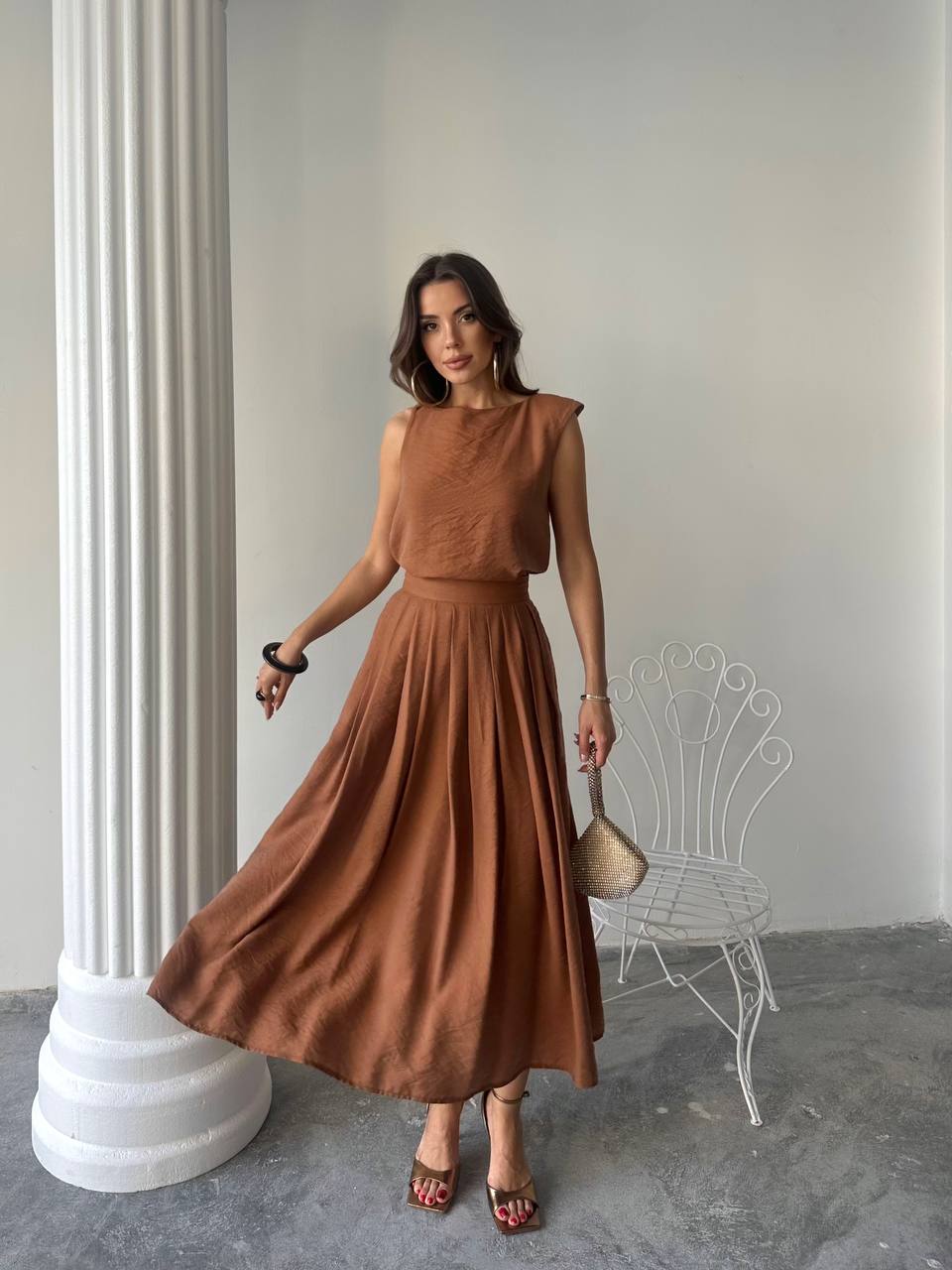 Yeni Sezon Etek Bluz Takim Keten Kumaş  - Evelyn (20250518_121230)