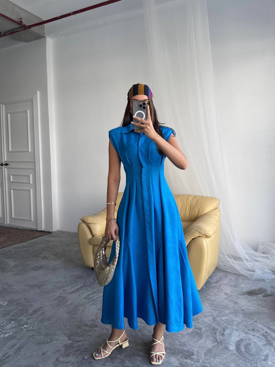 Rpt Yeni Sezon Keten Jakar Elbise - Luara (20250518_123310)