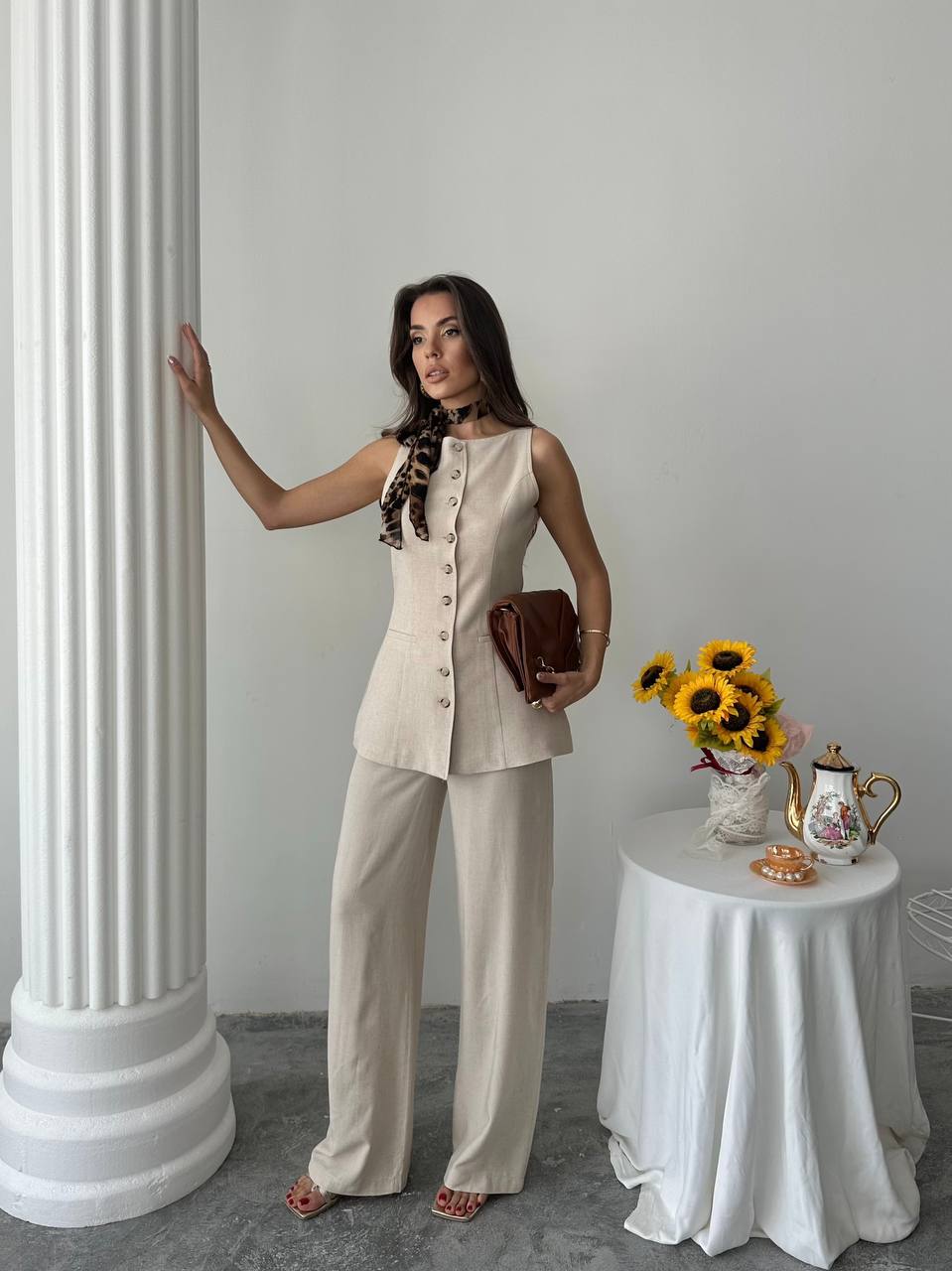9701 Yeni Sezon Keten Kumaş Yelek Pantolon Takim Ssmml - Fernanda (20250525_120920)