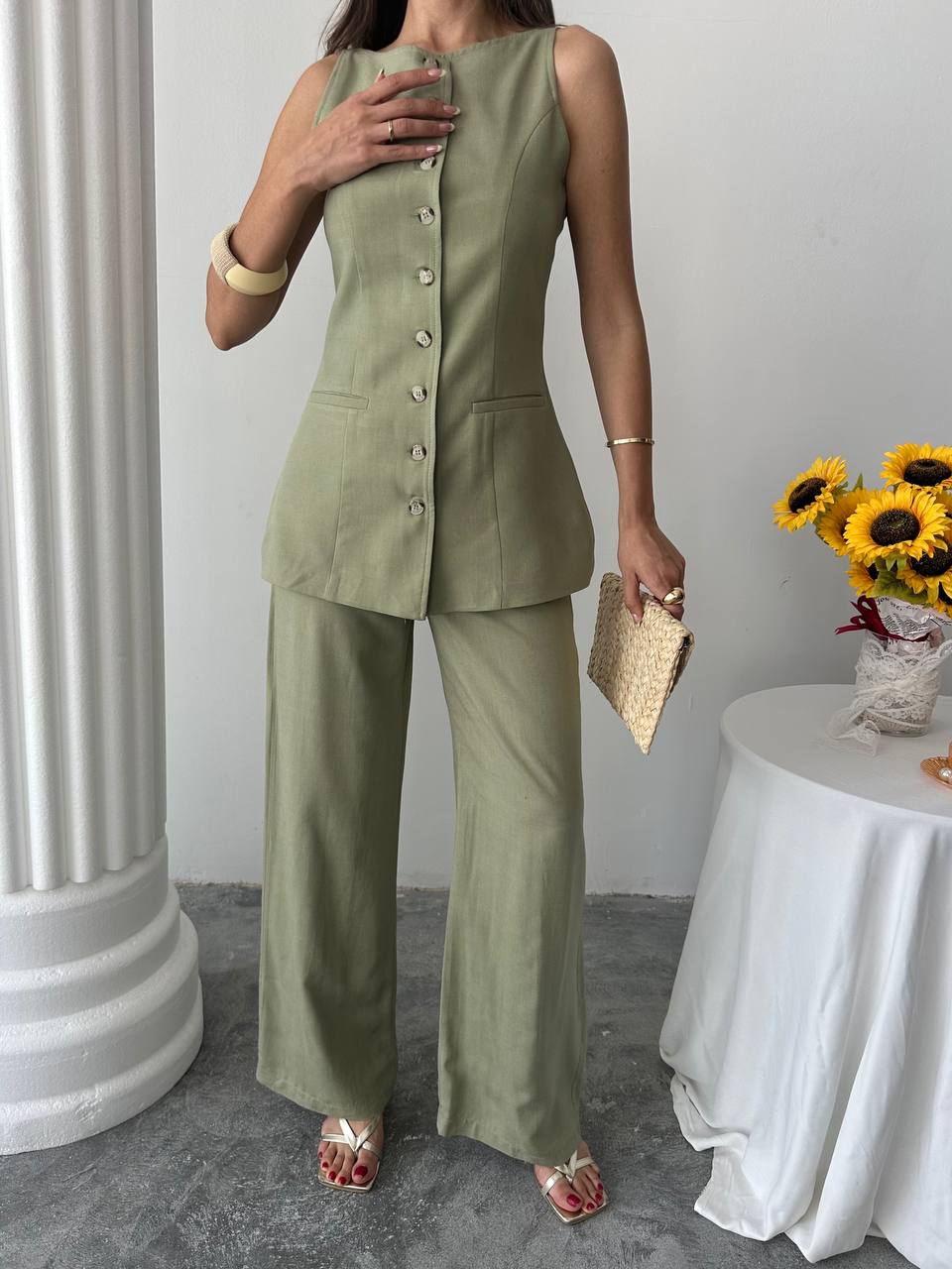 9701 Yeni Sezon Keten Kumaş Yelek Pantolon Takim Ssmml - Ana Laura (20250525_121113)