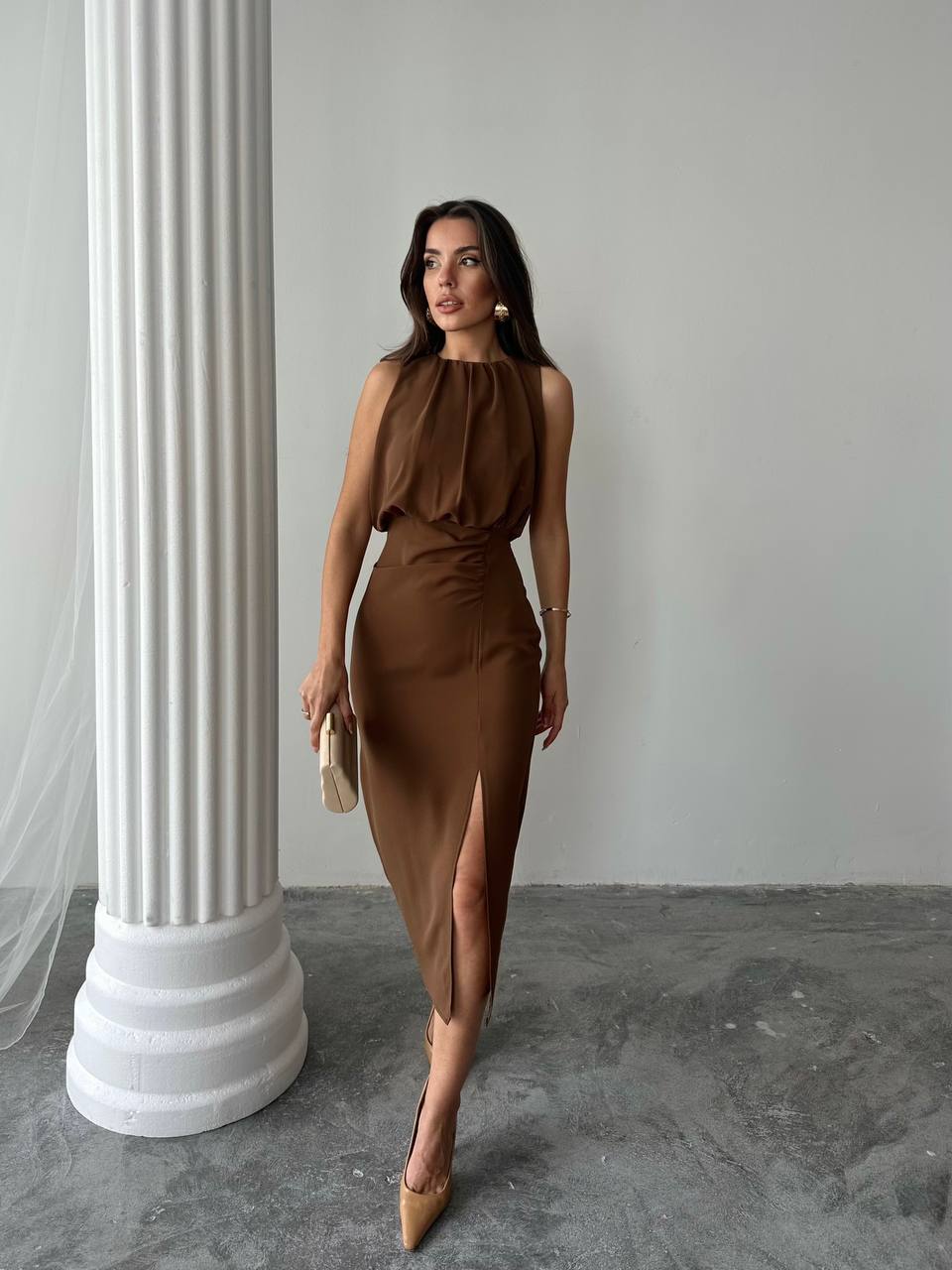 Yeni Sezon Zara Model Elbise Crep Kumaş Ssmmll - Esther (20250525_121618)