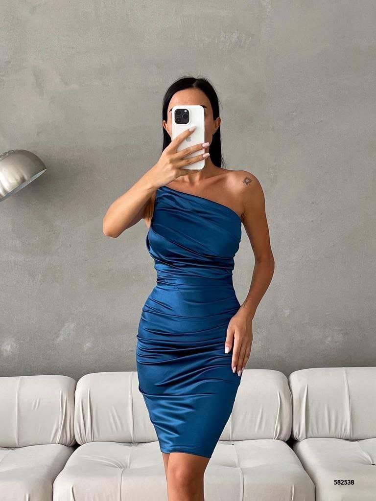 Saten Kumaş Elbise - Júlia (582538)