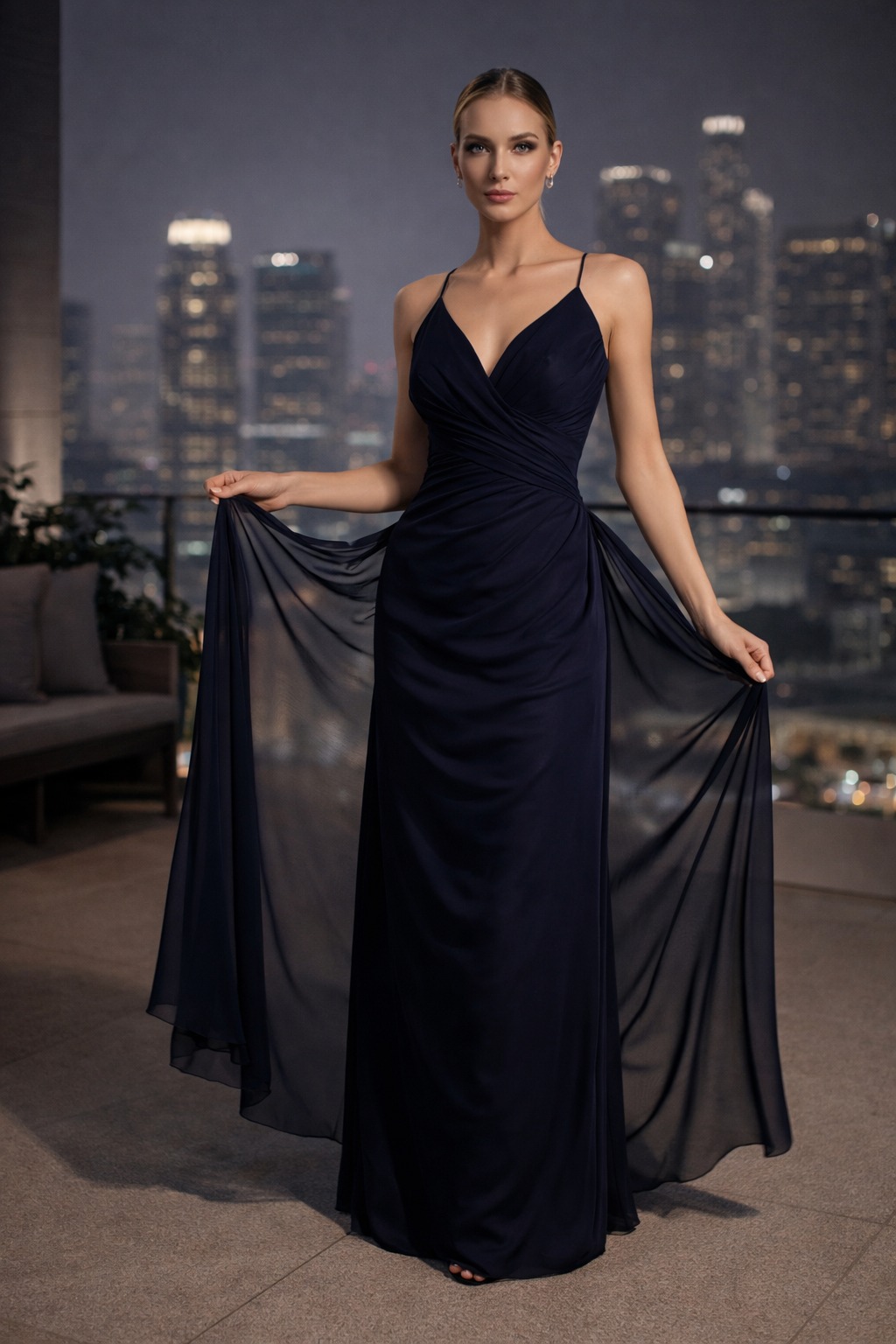 Fern Askılı Tasarım Abiye 0134