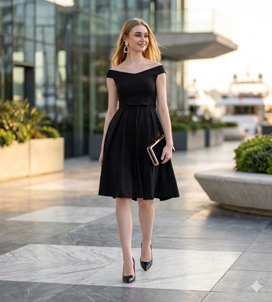 Rowena Mini Fiyonk Detay Mezuniyet Elbise 0039