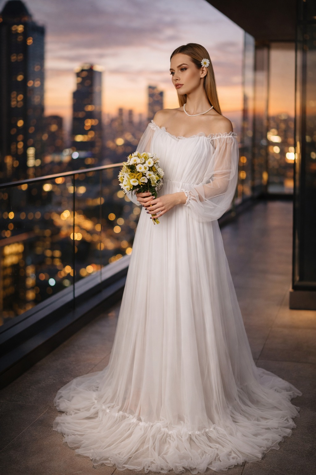 Oihane Tasarım Abiye-BEYAZ 0168