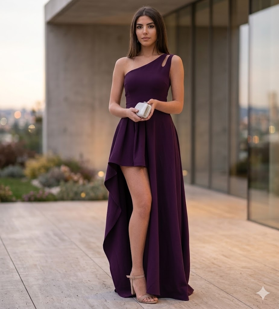 Paige Tasarım Tek Omuz Abiye0158