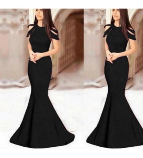 Alexis Omuz Detay Abiye-SİYAH 0149