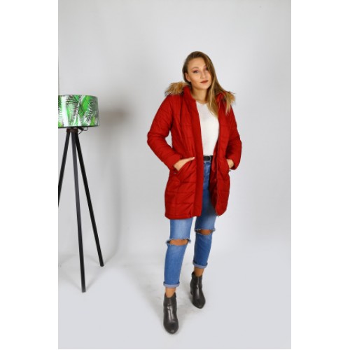 Doris Kürklü Kapitone Kadın Mont 0205