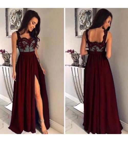 Olivia Yırtmaç Detay Tasarım Abiye 0074